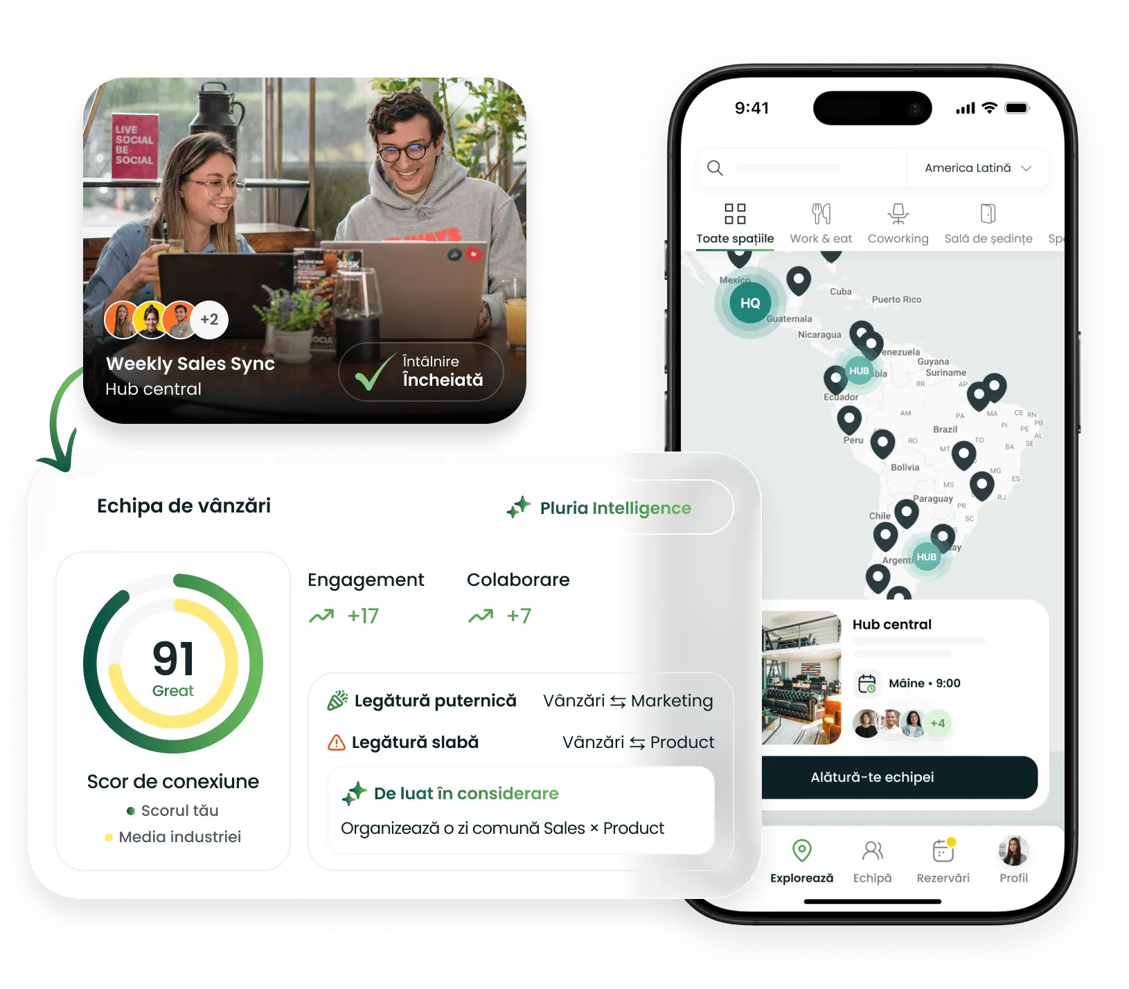 Pluria app and analytics